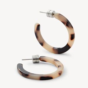 Machete Mini Hoops - Ash Blonde Tortoise